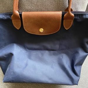 Navy Longchamp bag